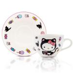 Hello Kitty Black Cat Teacup and Saucer Set