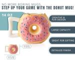 Comfify Pink Donut Mug with Fun Quote