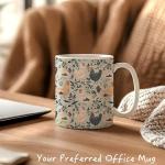 Rustic Floral Chicken Mug for Farmhouse Lovers