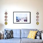 2-Pack Wall-Mounted Tea Cup and Saucer Rack