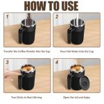 Automatic Stirring Coffee Mug with Temperature Display