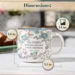 Inspirational Teal Ceramic Mug for Women