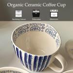 Stylish Hand-Painted Geometric Ceramic Mug