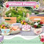 Yinder 6-Pack Floral Tea Party Centerpieces