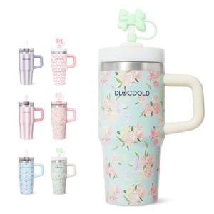 16 oz Stainless Steel Travel Tumbler with Straw