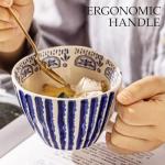 Stylish Hand-Painted Geometric Ceramic Mug