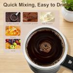 Automatic Stirring Coffee Mug with Temperature Display
