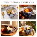 Stylish Hand-Painted Geometric Ceramic Mug