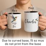 Personalized Hummingbird Coffee Mug for Nature Lovers