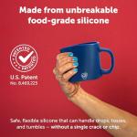 Silipint 16oz Unbreakable Silicone Travel Mug - Classic Blue