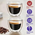 Double Wall Espresso Mugs - Set of 2