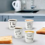 Dealusy 100 Count Disposable 4 oz Coffee Cups