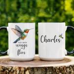 Personalized Hummingbird Coffee Mug for Nature Lovers