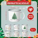 Christmas Coffee Mug Set of 6 - Festive Designs