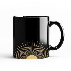 Boho Gold Sun Coffee Mug - 11oz Ceramic