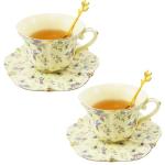 Vintage Yellow Rose Tea Cup and Saucer Set