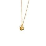 Dainty Gold Teacup Pendant Necklace for Women