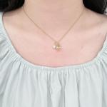 Dainty Gold Teacup Pendant Necklace for Women