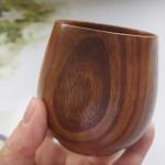 Natural Wooden Japanese Tea Cup - 1 Pack