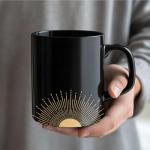 Boho Gold Sun Coffee Mug - 11oz Ceramic