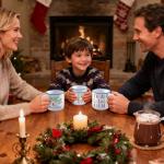 Christmas Coffee Mug Set of 6 - Festive Designs