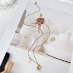 Dainty Gold Teacup Pendant Necklace for Women