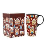 Christmas Gingerbread House Insulated Travel Mug 17 Oz