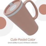 Insulated Travel Mug with Lid and Handle