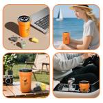 Cheerful Goat Insulated Ceramic Coffee Mug 12oz