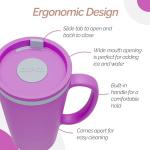 16 oz Double Wall Insulated Travel Mug - Purple