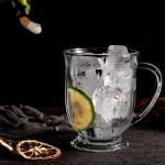Claplante 15 oz Clear Glass Mug Set of 8