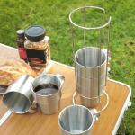 Stackable Stainless Steel Coffee Mug Set of 6