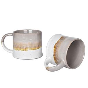 Bosmarlin Grey Ceramic Coffee Mug Set of 2