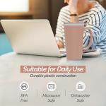 Insulated Travel Mug with Lid and Handle