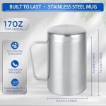 Set of 2 Insulated Stainless Steel Mugs