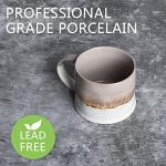 Bosmarlin Grey Ceramic Coffee Mug Set of 2