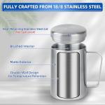 Set of 2 Insulated Stainless Steel Mugs