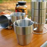 Stackable Stainless Steel Coffee Mug Set of 6