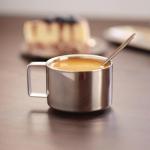 Stainless Steel Coffee Mug Set with Spoon and Saucer