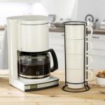 Stackable Coffee Mug Tower Set with Rack