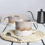 Bosmarlin Grey Ceramic Coffee Mug Set of 2