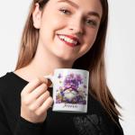 Personalized Spring Gnome Coffee Mug - Unique Design