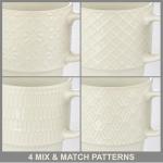 Stackable Coffee Mug Tower Set with Rack