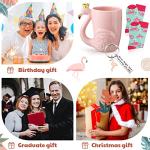 Christmas Flamingo Gift Set: Mug, Socks, Keychain