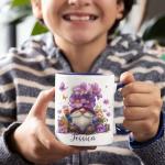 Personalized Spring Gnome Coffee Mug - Unique Design