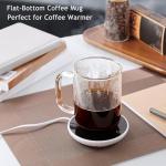 BWODYAY Glass Coffee Mugs, 20 oz Ice coffee cups, Large Clear Tea Cups Set of 2, Glass Mugs with Handles, Glass Cups for Latte, Cappuccino, and Tea