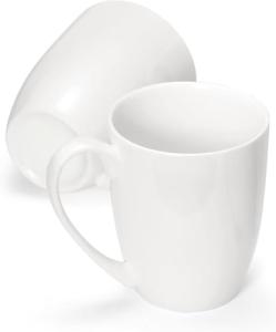 Stylish Bone China Coffee Mugs, Set of 2