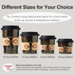 Cormomu Travel Coffee Mug - Ceramic Tumbler, 8.5oz