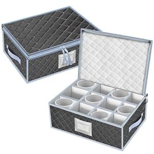 Stackable Mug and Cup Storage Box - 2 Pack