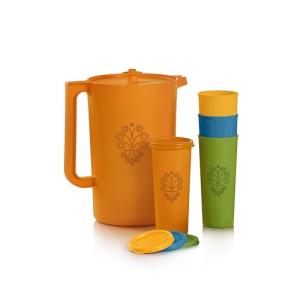 Tupperware Retro Pitcher and Tumblers Set
